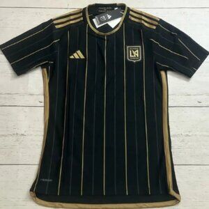 Adidas LAFC 2024/25 Home Jersey Black Mens Size Medium Slim Fit HZ6218